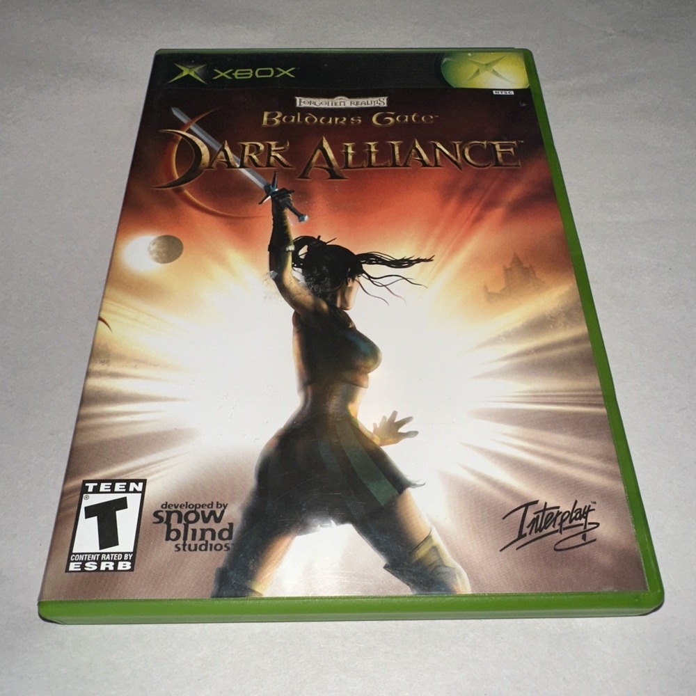 Baldurs Gate: Dark Alliance (Xbox, 2002) Complete CIB With Manual
